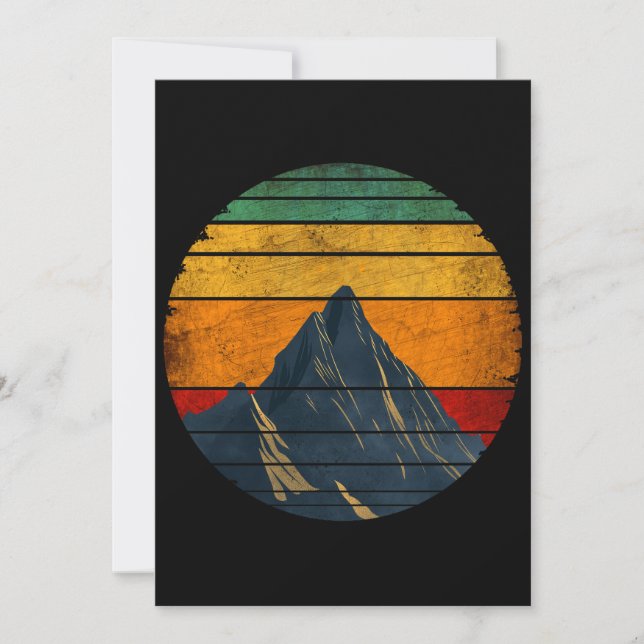 Convite Montanheira Montanheira Vintage Retro Escalada (Frente)