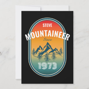 Convite Montanheira Personalizar Vintage Aniversário