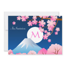 Monte Fuji Cherry Blossoms Primavera Japão Night S