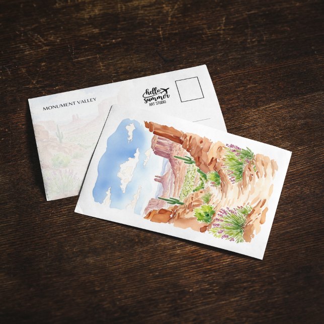 Convite Monument Valley Utah Watercolor (Criador carregado)