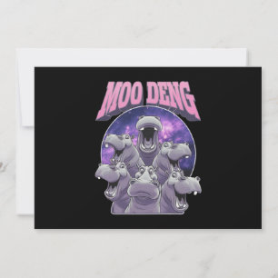 CONVITE MOO-DENG O FAMOSO HIPOPÓTAMO ANÃO BEBÊ MOODENG