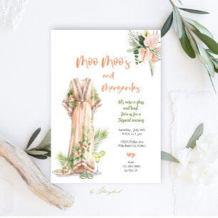 Convite Moo Moo e Margaritas Tropical Party