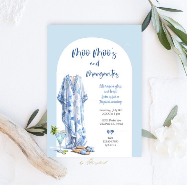 Convite Moo Moo's & Margaritas Party (Criador carregado)