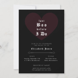 Convite Moody Gothic Bridal Shower Invitation