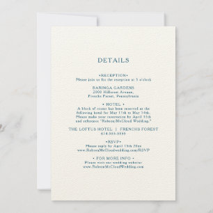 Convite Moody Ocean Watercolor Sentiu-Se Ecru Tudo Em Um