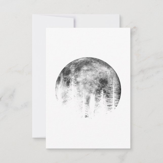 Convite Moon over the forest (Frente)
