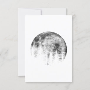 Convite Moon over the forest