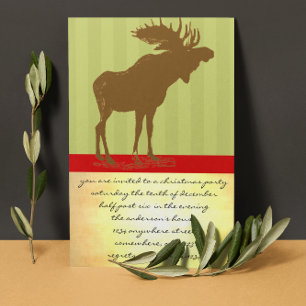 Convite Moose Christmas