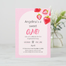 Convite Morango Doce