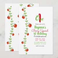 Morangueiro Vermelho Frutas 1 Um 1º Aniversário