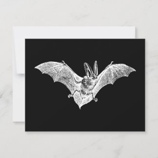 Convite Morcego Gótico Vampiro Vintage