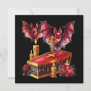 Convite Morcegos Vampiros