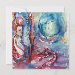 Convite MORGANA, azul-rosa