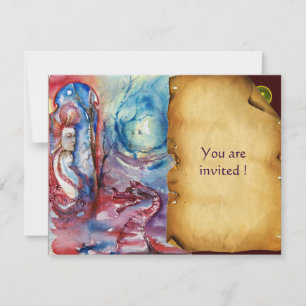 Convite MORGANA, gema pergaminho