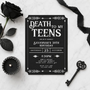Convite Morte à Minha Adolescência Tendências Góticas 20º