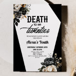 Convite Morte À Minha Festa Floral aniversário de 30 anos<br><div class="desc">Esta é uma morte para o meu Convite de festas Floral aniversário de 30 anos!</div>