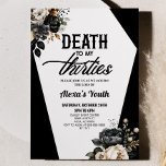 Convite Morte À Minha Festa Floral aniversário de 40 anos<br><div class="desc">Esta é uma morte ao meu Convite de festas Floral aniversário de 40 anos!</div>
