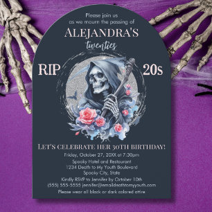 Convite Morte à Minha Juventude Ceifeira Festa de 30 Anos