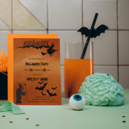 Convite Morte de Criança Assustadora no Dia das Bruxas