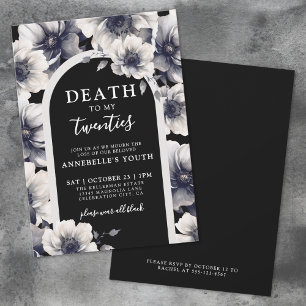 Convite Morte Floral aos Meus 30 Anos de Juventude