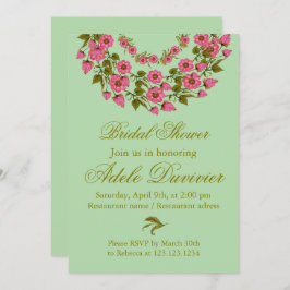 Convite Mortes Florais Rosa | CHÁ DE PANELA