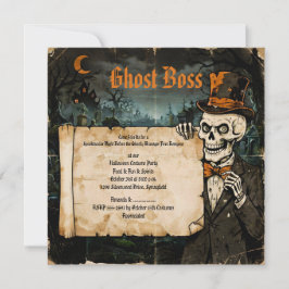 Convite Morto por Dentro, Chefe por Fora no Halloween