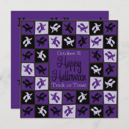 Convite Mosaico da bruxa das bruxas