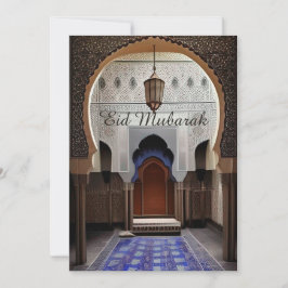 Convite Mosaico marroquino dentro da mesquita pacífica Eid