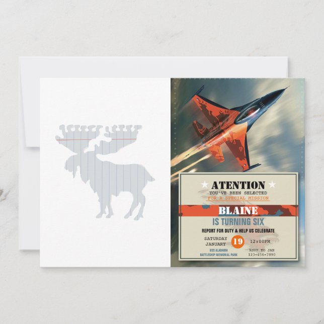 Convite Mose na página do bloco de notas - Escolha a cor d (Frente)