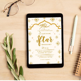 CONVITE MOSQUE RAMADAN KAREEM IFTAR JANTO PARTIDO EDITÁVEL