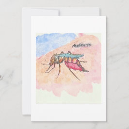 Convite Mosquito Greeting Card