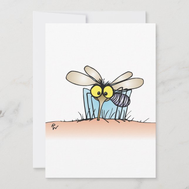 Convite Mosquito Invadindo Braços (Frente)