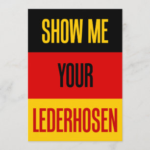 Convite Mostre-Me Seu Convidado De Bandeira Alemã Funny