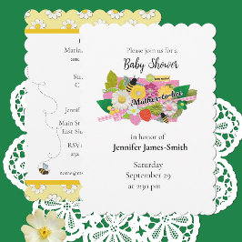 Convite Mother-to-Bee Baby Shower Invitation