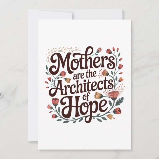 Convite Mothers Are The Architects Of Hope (Frente)