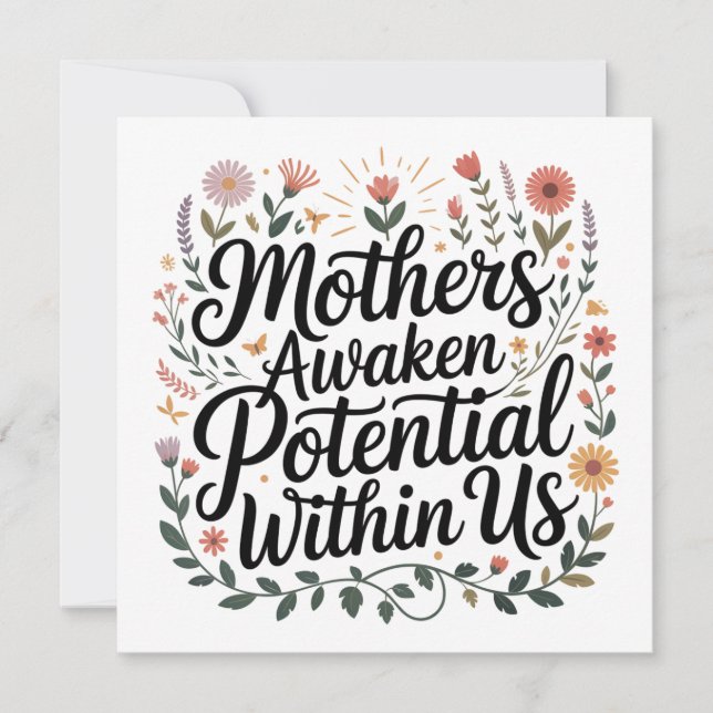 Convite Mothers Awaken Potential Within Us (Frente)