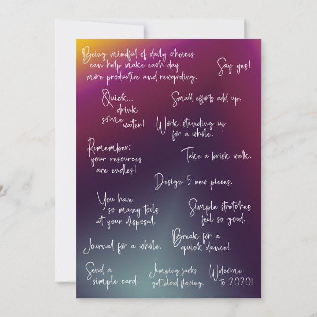 Convite Motivação personalizada (Verso)