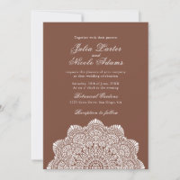 Motivo Artístico Moderno Estilo Mandala Casamento