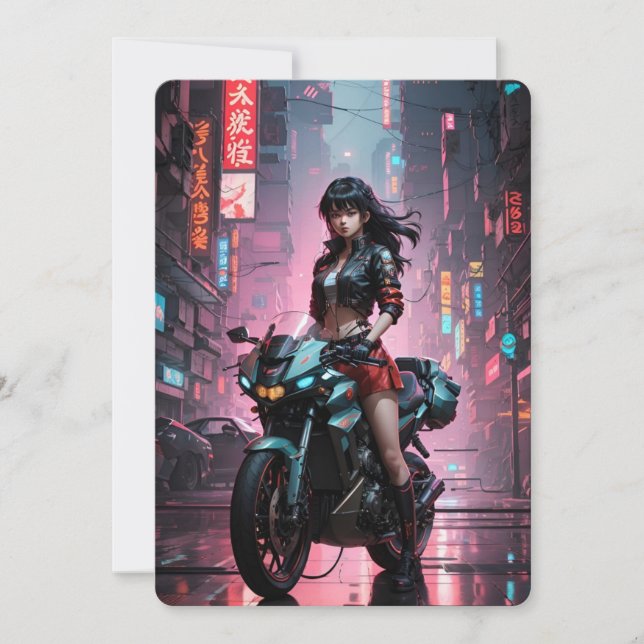 Convite motocicleta kawasaki hentai (Frente)