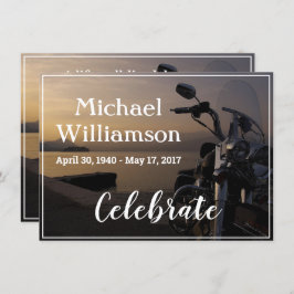 Convite Motociclo Próximo à Celebração da Vida da Água