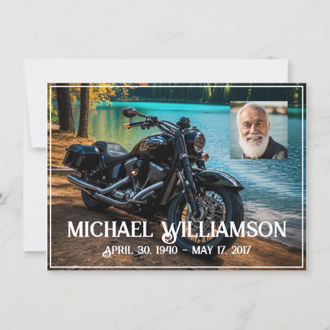 Convite Motociclo Próximo à Celebração da Vida da Água (Frente)