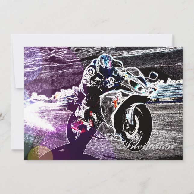 Convite motocross biking da sujeira que compete o (Frente)