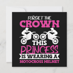 Convite Motocross Dirt Bike Girl