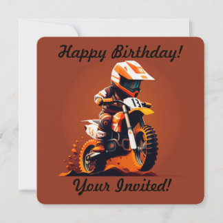 Convite Motocross personalizado