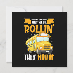 Convite Motorista de Ônibus Me Vê Rolando