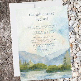 Convite Mountain Lake Adventure inicia Chá Casal
