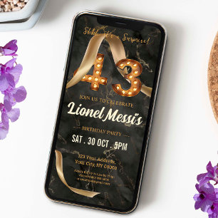 Convite móvel de 43 anos