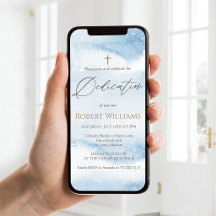 Convite Móvel Personalizado para Dedicação de Bebê