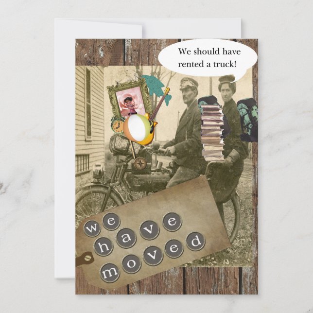 Convite Movendo sobre uma bicicleta (Frente)