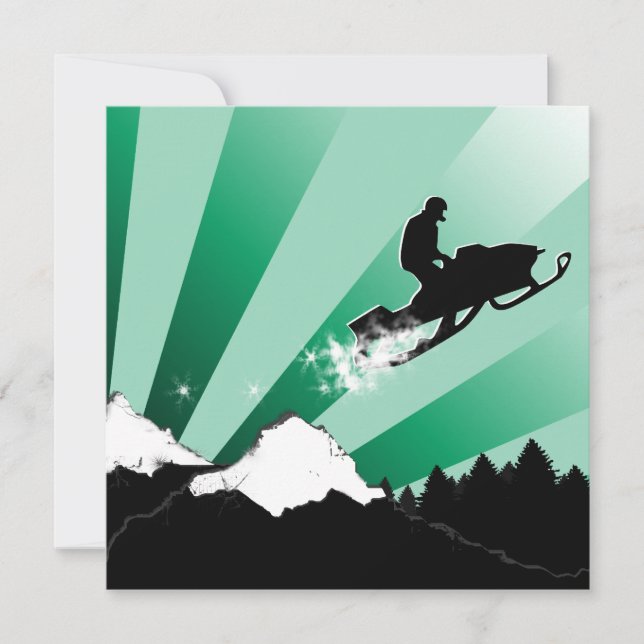 Convite movente de neve: trilha de pó do ftalo (Frente)